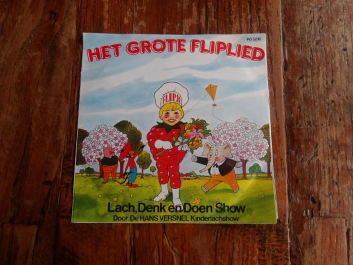 singel van flipje uit Tiel, Het  Fliplied,Lach Denk en Doen, Boeken, Luisterboeken, Cd, Kind, Ophalen of Verzenden