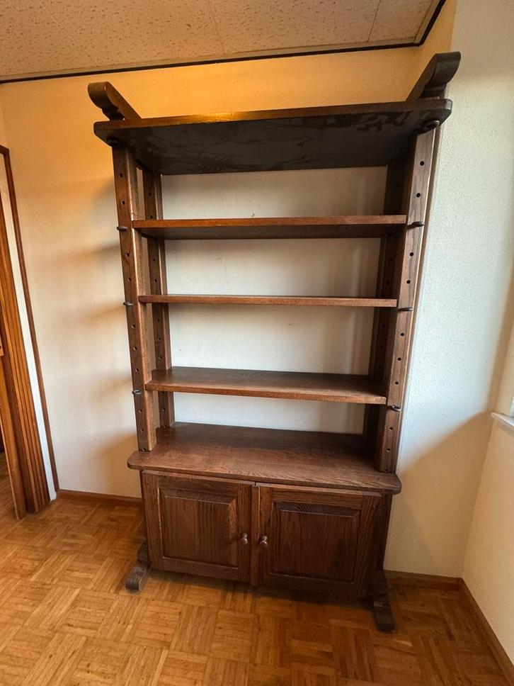 Kaaskast, Huis en Inrichting, Kasten | Boekenkasten, Gebruikt, 150 tot 200 cm, 25 tot 50 cm, Met deur(en), Met plank(en), Eikenhout