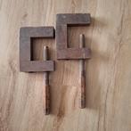 Antieke houten lijmklemmen, Antiek en Kunst, Antiek | Gereedschap en Instrumenten, Ophalen of Verzenden