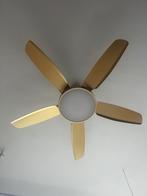 Goudkleurige Plafondventilator met Licht, Witgoed en Apparatuur, Ventilatoren, Ophalen, Ventilator met afstandsbediening, Zo goed als nieuw