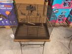 Retro knaagdierenkooi en vogelkooi met standaard, Ophalen