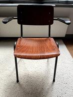 2x Vintage buisframe model Gispen stoel, Huis en Inrichting, Stoelen, Ophalen, Gebruikt, Twee, Bruin