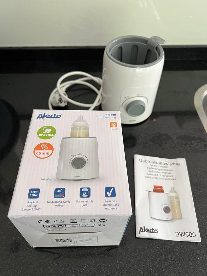 009 - Alecto flessenwarmer BW600, Kinderen en Baby's, Babyvoeding en Toebehoren, Zo goed als nieuw, Flessen- of potjesverwarmer