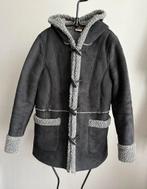 Faux shearling Sherpa houtje touwtje winterjas zwart - XL, Zwart, Ophalen of Verzenden, Zo goed als nieuw, Maat 46/48 (XL) of groter