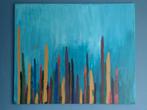 Kleurrijk abstract schilderij groot 100x120cm, Antiek en Kunst, Kunst | Schilderijen | Abstract, Ophalen