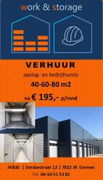 Bedrijfsunits  en opslagunits Emmen, Zakelijke goederen, Huur, Bedrijfsruimte, 40 m²