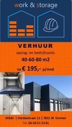 Bedrijfsunits  en opslagunits Emmen, Zakelijke goederen, Bedrijfs Onroerend goed, 40 m², Huur, Bedrijfsruimte