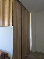 Decoratieve scheidingswand met rails van hout, Ophalen, Gebruikt