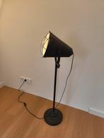 Industriële Vloerlamp - Zwart Metaal, Ophalen, Gebruikt, 100 tot 150 cm, Metaal