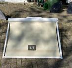 Screen Zonnewering, Wit met Slinger 132cm Breed x 103cm Hoog, Ophalen, Gebruikt, Minder dan 250 cm, Minder dan 150 cm