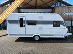 Hobby De Luxe 490 kmf 2025 + MOVER + VOORTENT +FIETSENDRAGER, Caravans en Kamperen, Caravans, Hobby, Dwars-stapelbed, Bedrijf