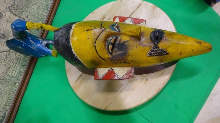 Afrikaanse masker, Antiek en Kunst, Kunst | Beelden en Houtsnijwerken, Ophalen of Verzenden