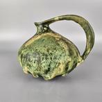 Vintage West-Duitse Fat Lava vaas. Ruscha 313 groen, Antiek en Kunst, Ophalen of Verzenden