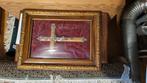 Diverse crucifixen, kruis rond en vierkant met bol glas., Antiek en Kunst, Ophalen