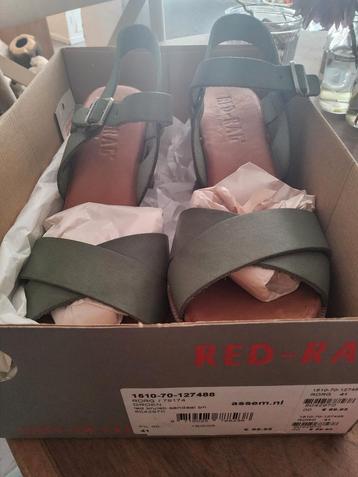 groen leren sandalen Red-rag mt 41 beschikbaar voor biedingen