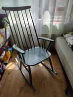 Grijze vintage schommelstoel, Huis en Inrichting, Stoelen, Ophalen, Gebruikt, Vintage, Hout