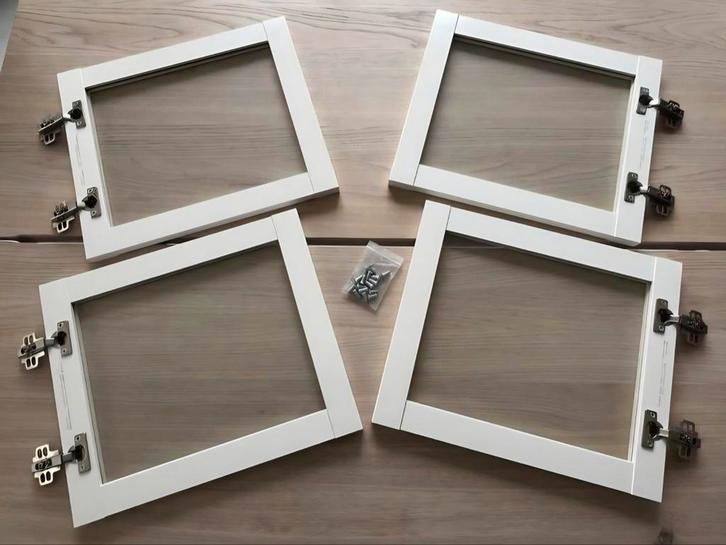 4 IKEA BILLY OXBERG Deurtjes, Huis en Inrichting, Kasten | Boekenkasten, Gebruikt, Ophalen