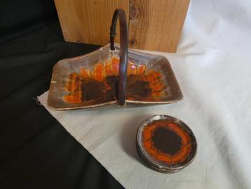 Annaburg keramik presenteerschaaltje 5 petitfour schoteltjes beschikbaar voor biedingen