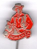 Bonanza Ben rood op koper TV/stripfiguur speldje ( R_064 ), Verzenden, Nieuw, Figuurtje, Speldje of Pin