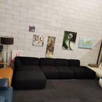 *SHOWROOMMODEL | Teddy stof | Zwart | Hoekbank | Bankstel, Hoekbank, 300 cm of meer, Zo goed als nieuw, Modern design zwart teddy stof hoekbank bank bankstel sofa