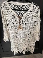 Mooi Wit jurkje tuniek opengewerkt Ibiza Boho style, Kleding | Dames, Jurken, Maat 38/40 (M), Wit, Ophalen of Verzenden, Zo goed als nieuw