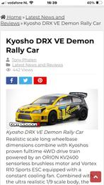 Kyosho DRX VE Rally auto, Elektro, Auto offroad, Nieuw, Ophalen of Verzenden