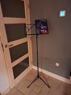 Zwarte opvouwbare muziekstandaard in tas, Ophalen of Verzenden