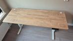 Electrische zit-sta tafel 160x60, Ophalen, Tot twee personen, 50 tot 100 cm, Zo goed als nieuw