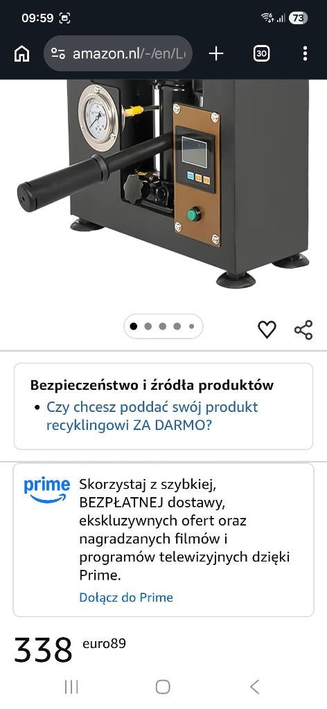 Press machine 5 ton, Ophalen of Verzenden