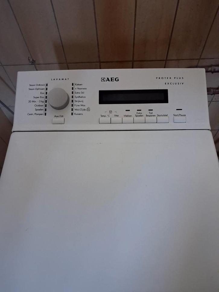 AEG Bovenlader Wasmachine - Perfect voor kleine ruimtes!, Witgoed en Apparatuur, Wasmachines, Gebruikt, Bovenlader, 6 tot 8 kg