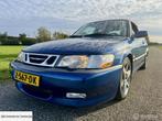 Saab 9-3 2.3 Turbo Aero coupé Aut cosmic bleu revisie motor, Auto's, 4 cilinders, Blauw, Leder, Bedrijf