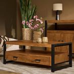 Mooie Salontafel met Opbergruimte / lades / salon tafel, 100 tot 150 cm, Nieuw, Minder dan 50 cm, Rechthoekig