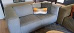 Bank tweezitter stof kleur grijs, Ophalen, Gebruikt, 150 tot 200 cm, Tweepersoons