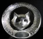 Presse papier Mats Jonasson kitten kat cat, Antiek en Kunst, Antiek | Glas en Kristal, Verzenden