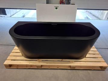 Xenz Charley 180x80 half vrijstaand mat zwart met vulcombi beschikbaar voor biedingen