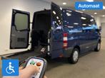 Mercedes-Benz Sprinter L1H1 Rolstoelbus Automaat (airco), Auto's, Bestelauto's, Automaat, Gebruikt, Blauw, Bedrijf