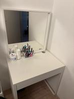 Bureau, spiegel en stoel, Huis en Inrichting, Tafels | Kaptafels, Zo goed als nieuw, Minder dan 100 cm, 50 tot 100 cm, Ophalen of Verzenden