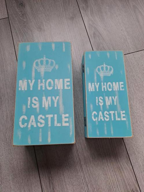 2 nieuwe houten kistjes, Huis en Inrichting, Woonaccessoires | Overige, Nieuw, Ophalen of Verzenden