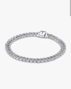 Pandora Timeless Pavé Cuban Schakelarmband, Ophalen of Verzenden, Zilver