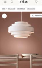 ELLOS Miguel hanglamp scandinavisch wit linnen NIEUW Japandi, Ophalen of Verzenden, Nieuw, Minder dan 50 cm