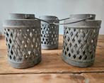 3 Sfeervolle lantaarns/windlichten, Huis en Inrichting, Ophalen of Verzenden, Nieuw, Overige materialen, Minder dan 25 cm