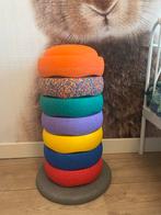 Stapelstein - 7 stuks plus balans bord, Ophalen, Zo goed als nieuw, Bouwen