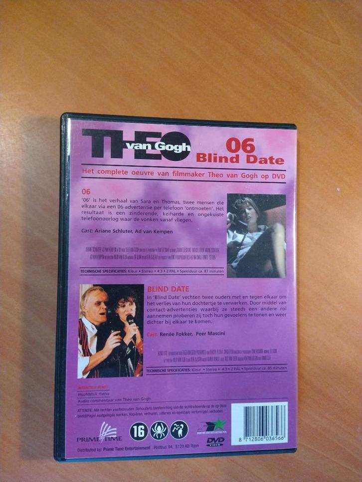 DVD 06 + Blind Date - Theo van Gogh. 2 films, Cd's en Dvd's, Dvd's | Drama, Zo goed als nieuw, Drama, Vanaf 16 jaar, Ophalen of Verzenden