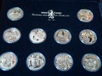 Nederland in Oorlog 10 munten in cassette met certificaten, Postzegels en Munten, Munten | Nederland, Ophalen of Verzenden, Koningin Wilhelmina