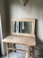 Oude grenen spiegel, Huis en Inrichting, Ophalen, Gebruikt, 75 tot 100 cm, Minder dan 100 cm