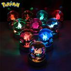 Glazen Pokébal Nachtlamp met 3D Pokémon, Ophalen of Verzenden, Nieuw