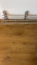 Vintage metalen wandkapstok, Huis en Inrichting, Ophalen, Gebruikt, Metaal, Wandkapstok