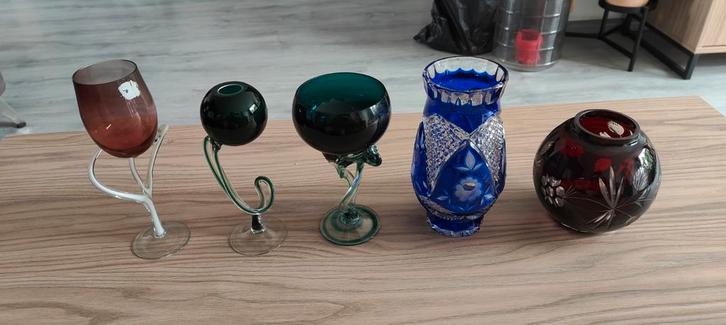 Diverse gekleurde vazen, Antiek en Kunst, Antiek | Vazen, Ophalen