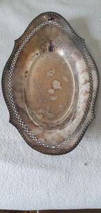 Serveerschaal oud zilveren verzilverd mooi model ovaal, Antiek en Kunst, Antiek | Schalen, Ophalen of Verzenden