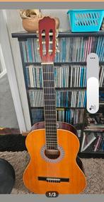 Akoestische gitaar met lesmateriaal en stemmer, Ophalen of Verzenden, Zo goed als nieuw